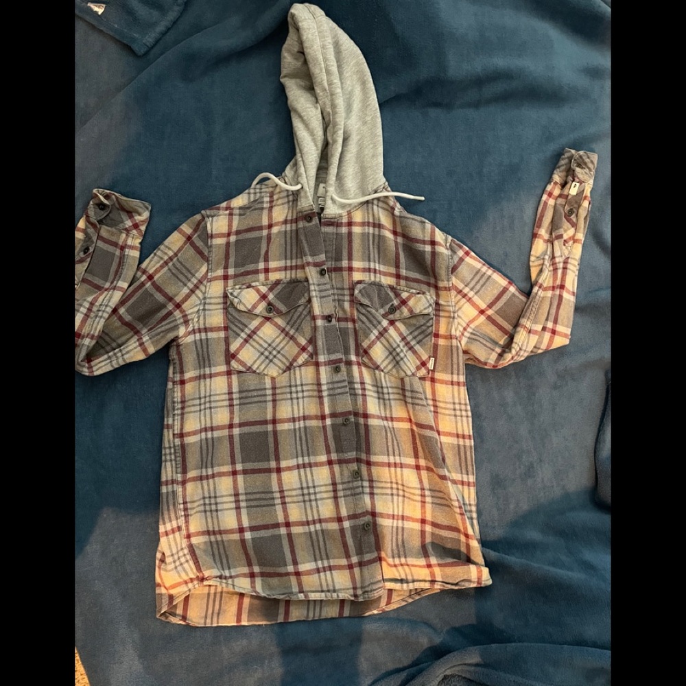 Quick silver flannel sweatshirt